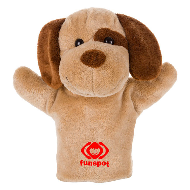 Promotional Obie, plush dog, hand puppet - GP20164