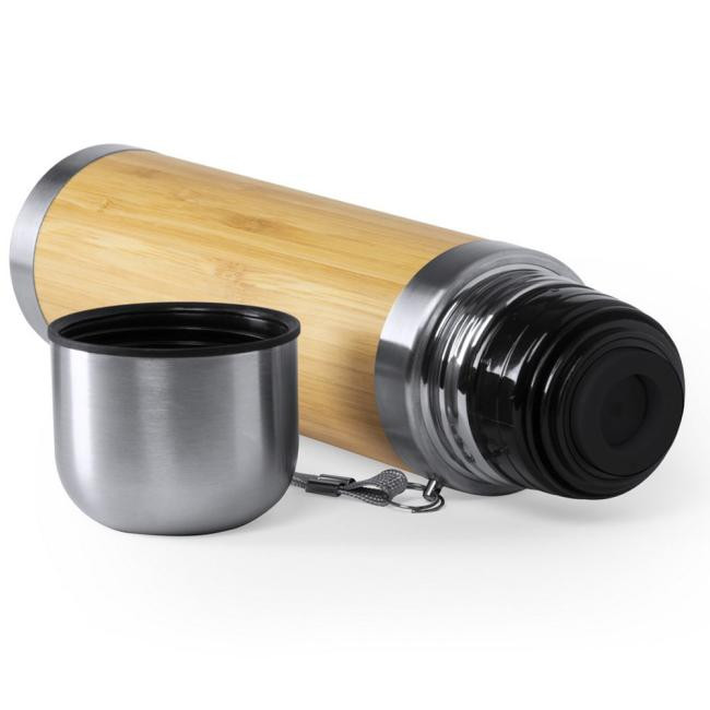 Promotional Bamboo vacuum flask 410 ml - GP50865