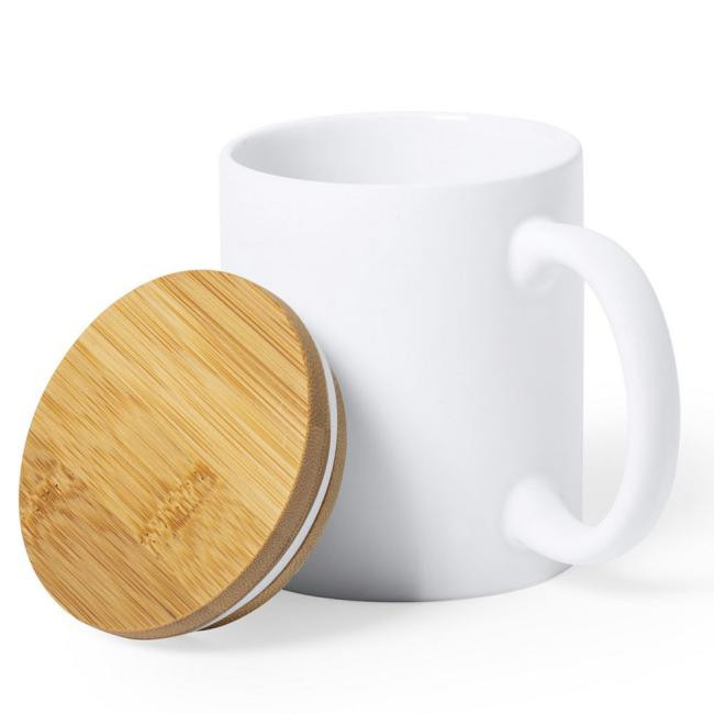 Promotional Mug 370 ml with bamboo lid - GP50887