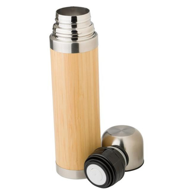 Promotional Bamboo vacuum flask 400 ml - GP50955