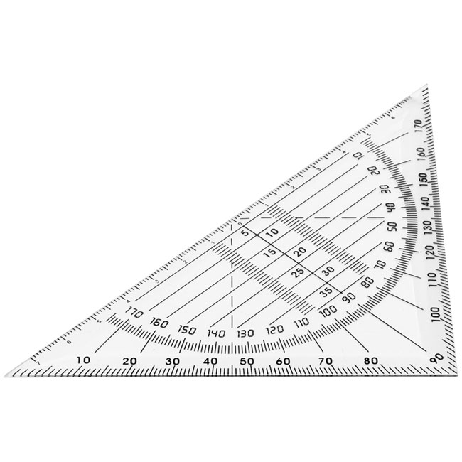 Promotional Square with protractor - GP52775