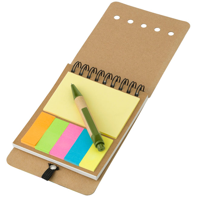 Promotional Notebook with sticky notes and ball pen - GP52816