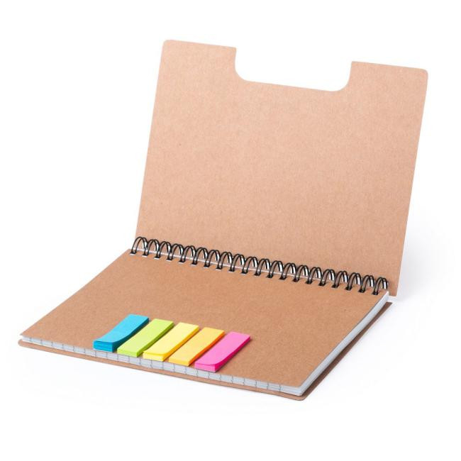 Promotional A5 notebook, sticky notes - GP52971