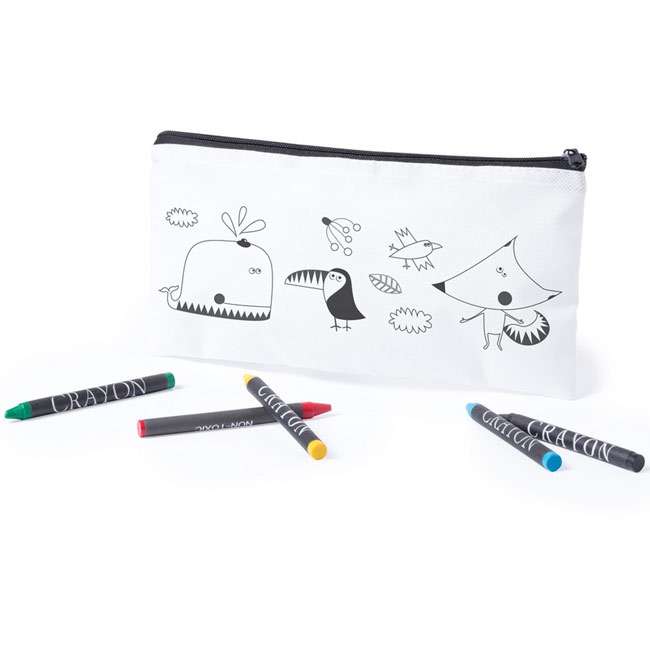 Promotional Crayons with pencil case - GP57873