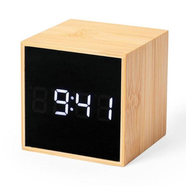Promotional Bamboo desk alarm clock - GP58310