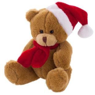 Promotional Nathan Brown, plush Christmas teddy bear - GP20114