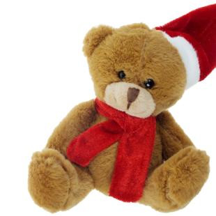 Promotional Nathan Brown, plush Christmas teddy bear - GP20114