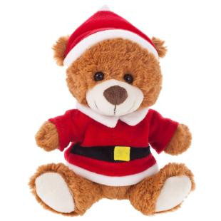 Promotional Santi, plush Christmas teddy bear