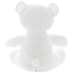 Promotional Forrest white, plush teddy bear - GP20144