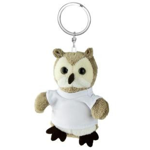 Promotional Cleverly Plush owl, keyring