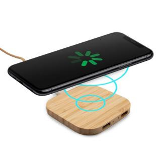 Promotional Bamboo wireless charger 10W B'RIGHT | Jazzlyn - GP50054