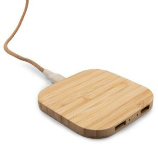Promotional Bamboo wireless charger 10W B'RIGHT | Jazzlyn - GP50054