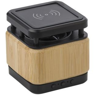 Promotional Bamboo wireless speaker/charger 3W