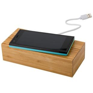 Promotional Bamboo wireless charger 5W, clock - GP50137