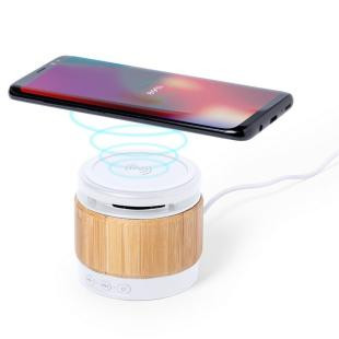 Promotional Bamboo wireless speaker/charger 5W - GP50155
