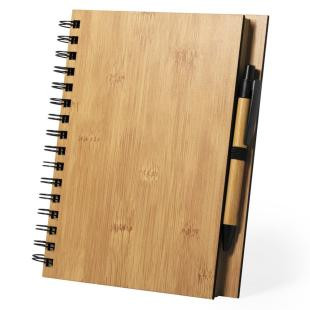 Promotional Bamboo B7 notebook with ballpen - GP50206