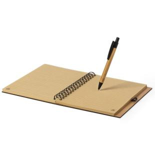 Promotional Bamboo B7 notebook with ballpen - GP50206