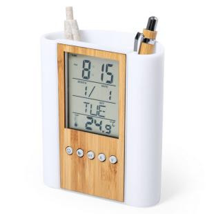 Promotional Pen holder with multifunctional clock