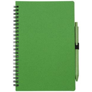Promotional Wheat straw A5 notebook with ball pen