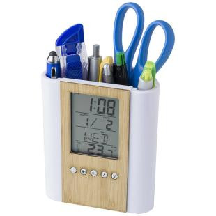 Promotional Pen holder with multifunctional clock