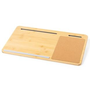 Promotional Bamboo desk organizer, laptop stand, phone stand, cork mouse pad - GP50271