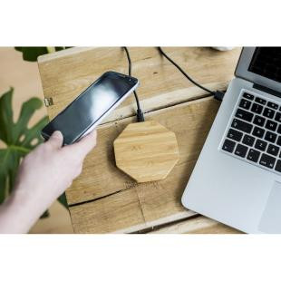 Promotional Bamboo wireless charger 5W