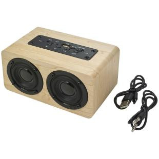 Promotional Wooden wireless speaker 2 x 5W - GP50337