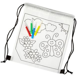 Promotional Drawstring bag art set, felt tip pens - GP50414