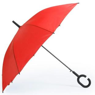 Promotional Windproof automatic umbrella, C shaped handle - GP50492