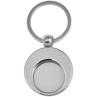 Promotional Keyring with shopping cart coin - GP50634