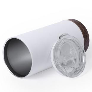 Promotional Travel mug 490 ml, cork detail - GP50760