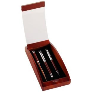 Promotional Writing set in wooden case - GP51265