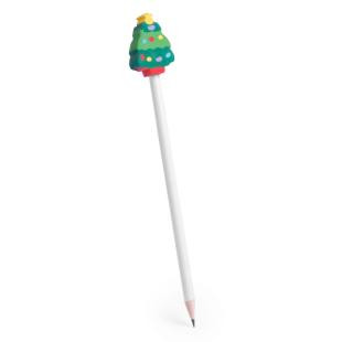 Promotional Christmas pattern pencil with eraser - GP51908