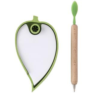 Promotional Leaf - Memo holder, ball pen - GP52992