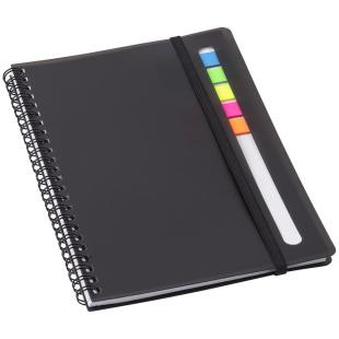 Promotional A5 notebook, sticky notes
