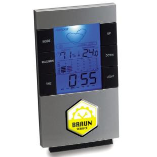 Promotional Weather station with clock