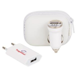 Promotional Charging set, SB wall and car charger - GP53467