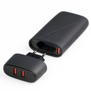 Promotional Power bank 7500 mAh Mauro Conti, wall charger - GP54832