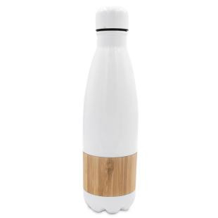 Promotional Thermo bottle 500 ml with bamboo detail - GP54855