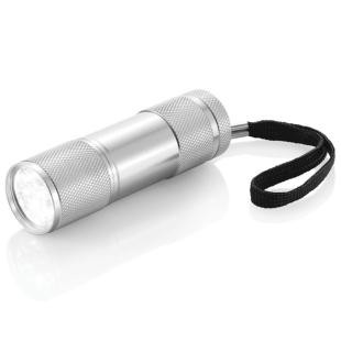 Promotional Aluminium LED torch with strap - GP55771