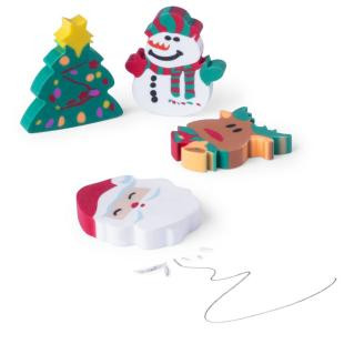 Promotional Christmas designs eraser set