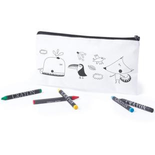 Promotional Crayons with pencil case
