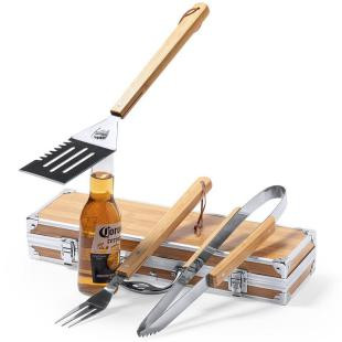 Promotional Bamboo barbecue set - GP58349