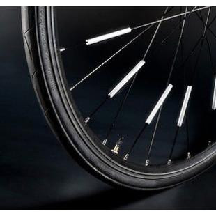 Promotional Reflective bicycle overlay to spokes