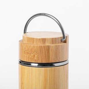 Promotional Bamboo vacuum flask 410 ml - GP59381