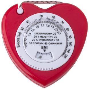 Promotional HEART measuring tape with BMI - GP59566